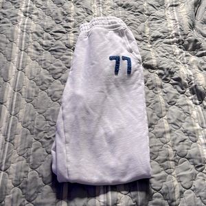 american eagle white sweatpants